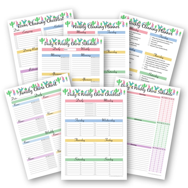 Cleaning Sparkle Planner | Get Your Printable House Cleaning Schedule Today!