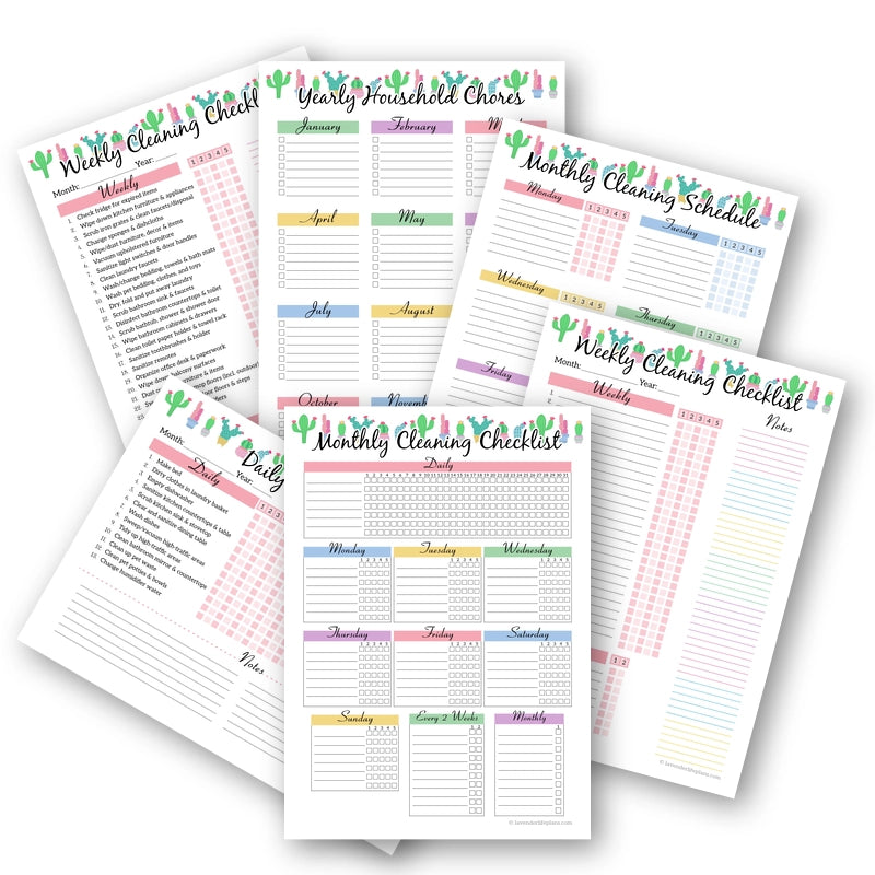 Cleaning Sparkle Planner | Get Your Printable House Cleaning Schedule Today!