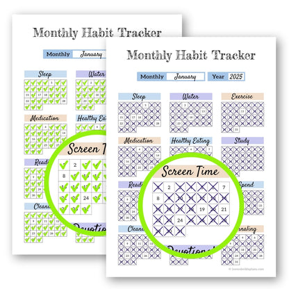 Printable Monthly Habit Tracker | Calendar Template - image 4