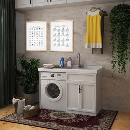 Laundry Symbols Chart and Laundry Stain Sign, 2 Print Set - image 3