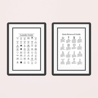 Laundry Symbols Chart and Laundry Stain Sign, 2 Print Set - image 6