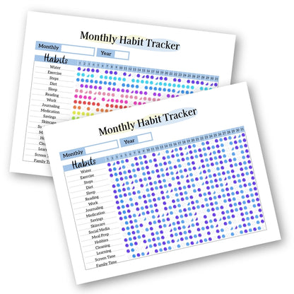 Printable Monthly Habit Tracker PDF - image 1