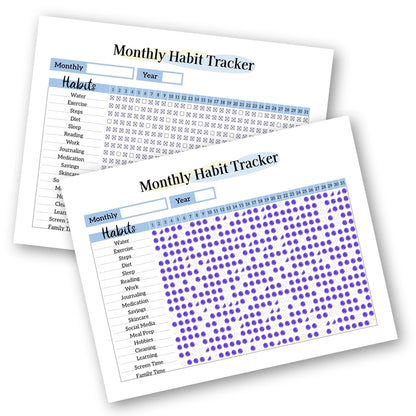 Printable Monthly Habit Tracker PDF - image 3