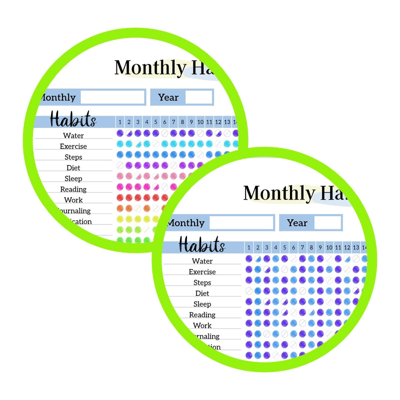 Printable Monthly Habit Tracker PDF -  zoom of image 6